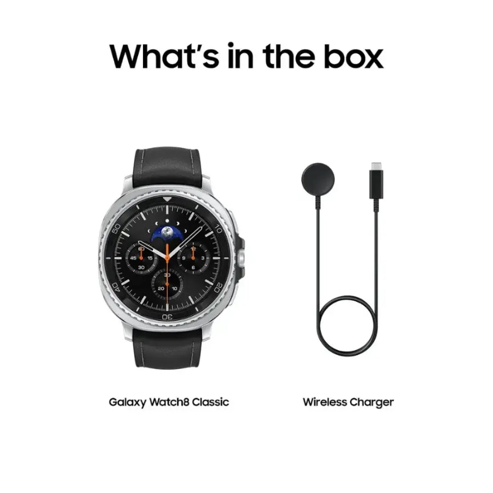 Samsung Galaxy Watch8 Classic 46mm Stainless Steel Case Smartwatch with Hybrid Band