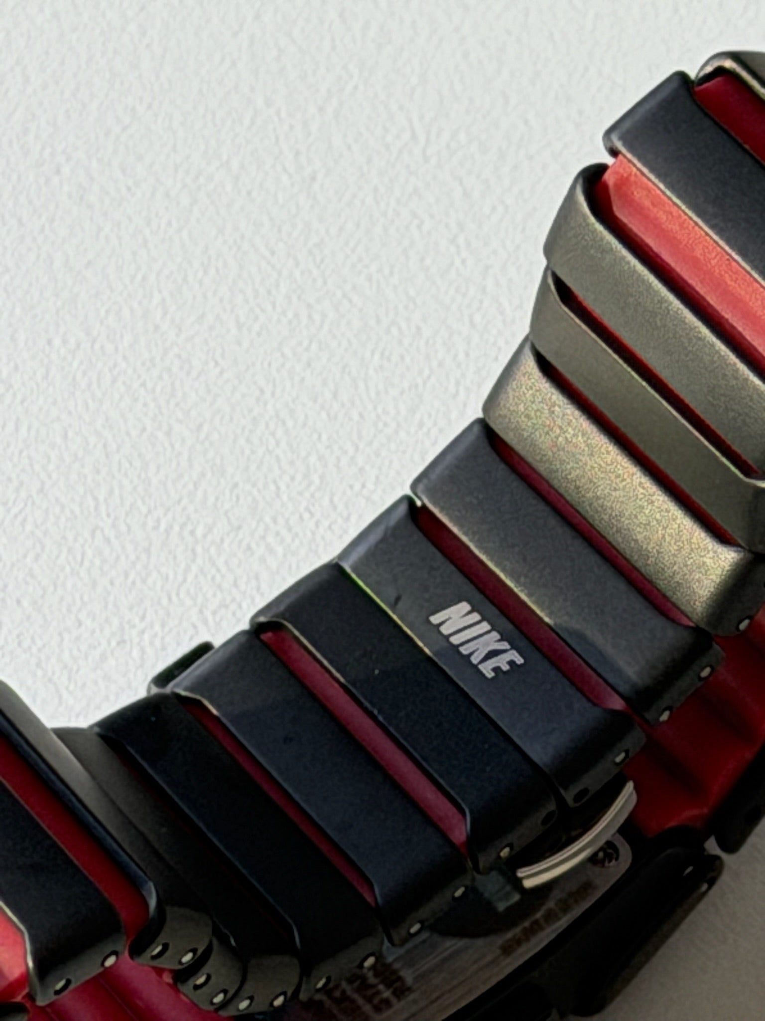 Nike D-Line Matte Black Digital Watch with Red Accents | Retro Y2K Sports Watch | Unisex Streetwear Timepiece