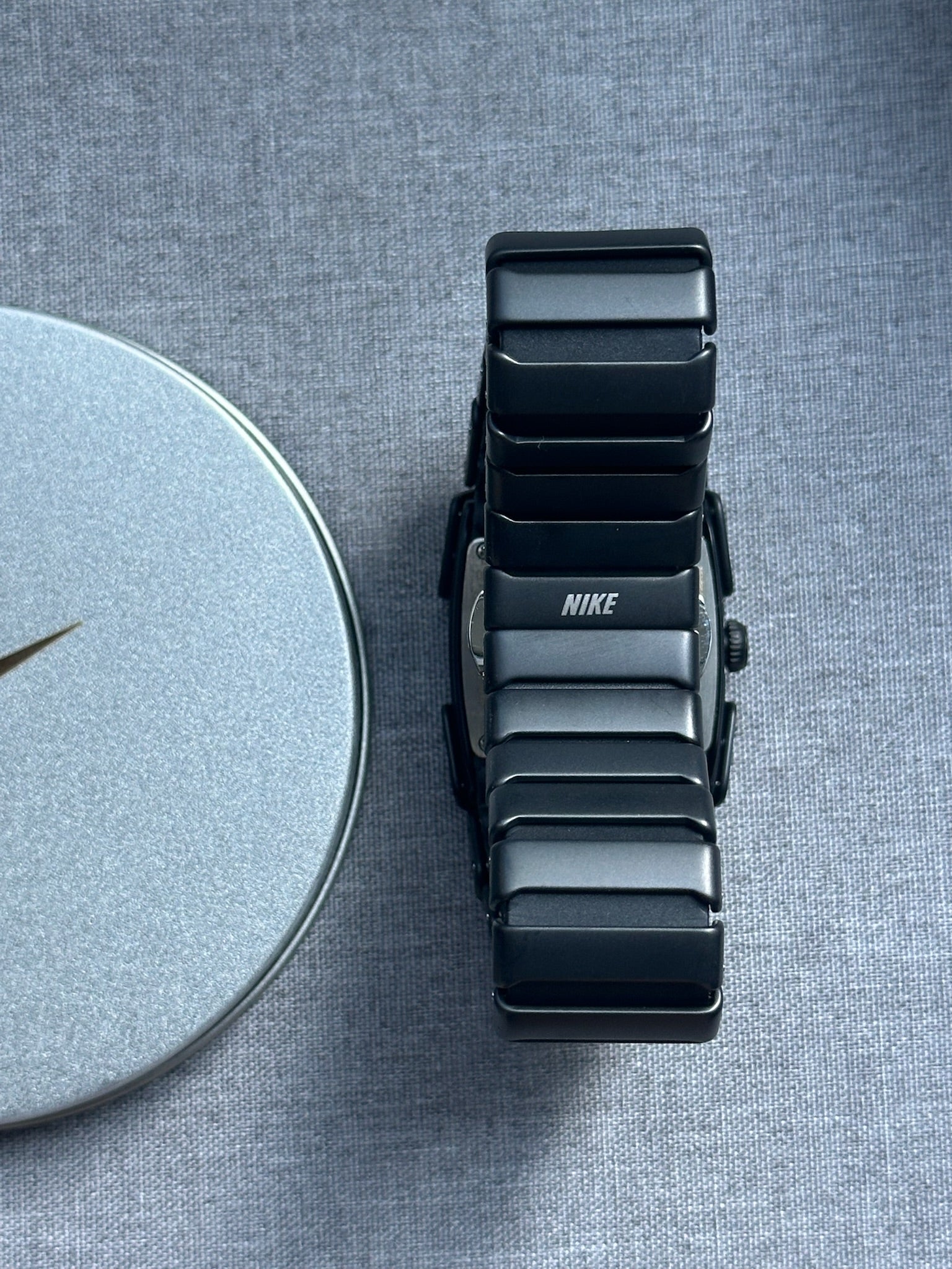 Nike D-Line Matte Black Analogue Watch with Orange Dial | Rare Collectible | Unisex Retro Sports Timepiece