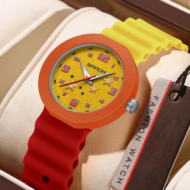 SANDA 9123 3ATM Water-Resistant Luminous Stylish Student Watch