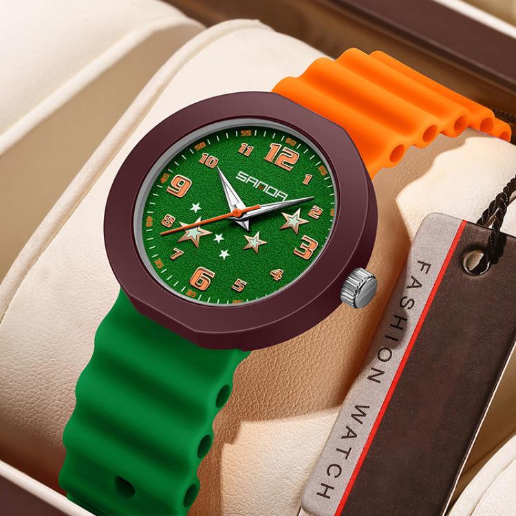 SANDA 9123 3ATM Water-Resistant Luminous Stylish Student Watch