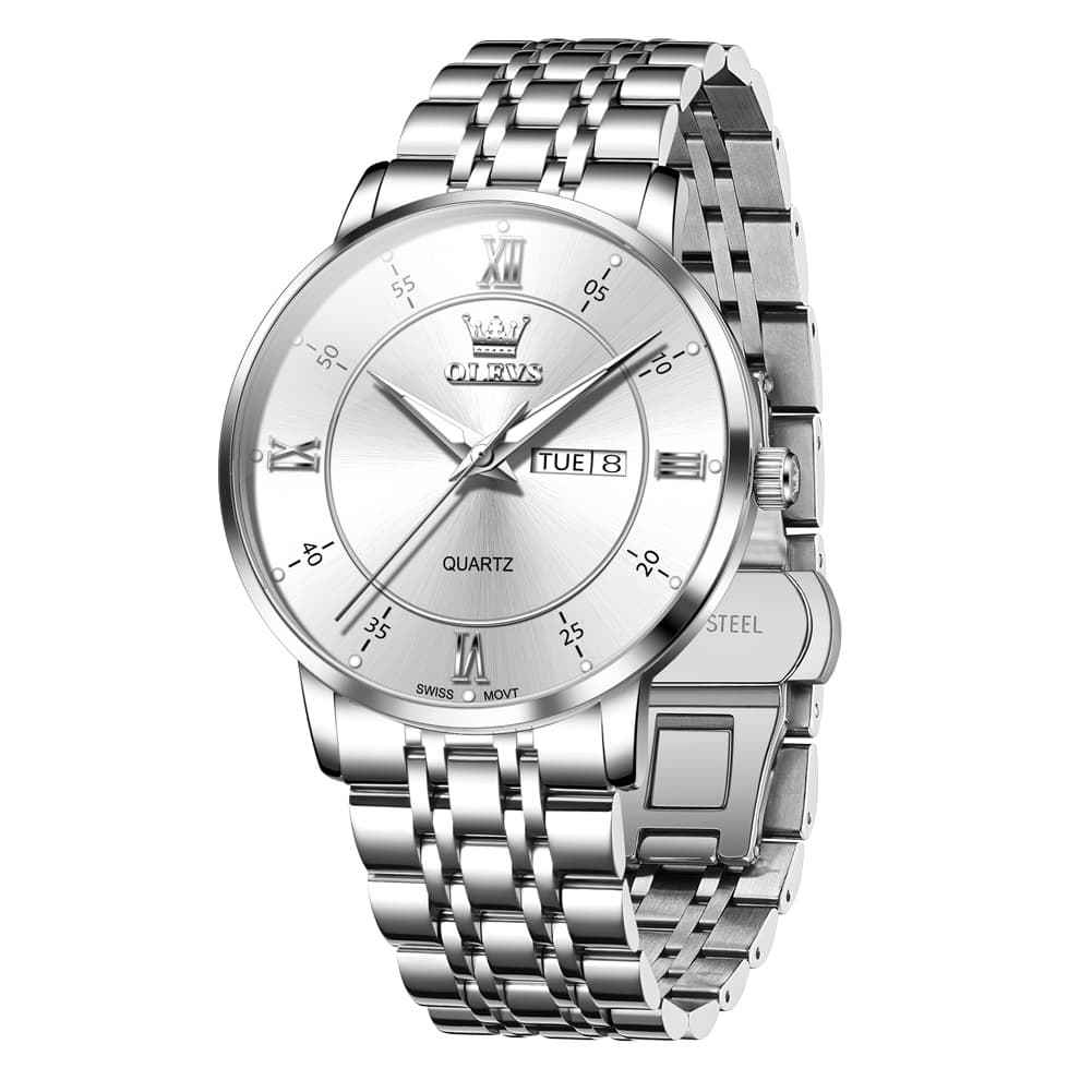 "The Executive" Swiss Movement Watch | Ultra-Slim 9mm Day-Date
