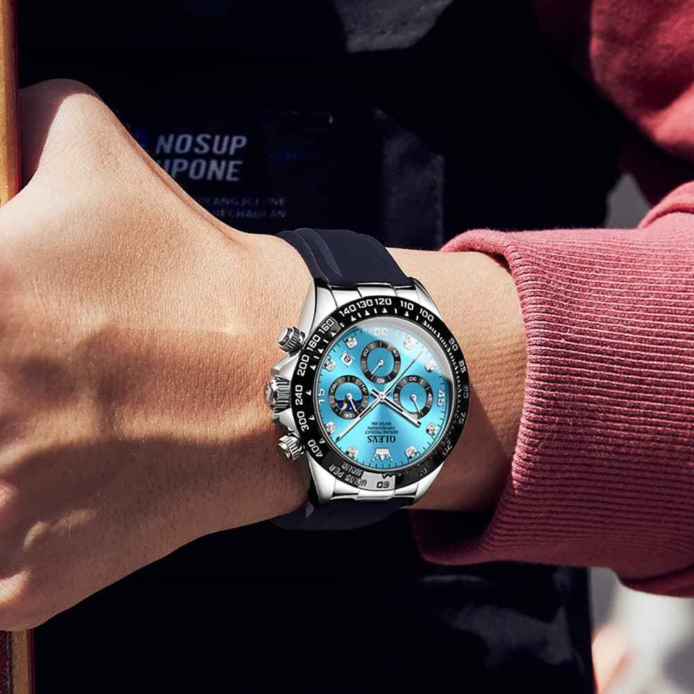 "The Speedster" Luxury Sport Chronograph | Silicone Strap & Racing Dial