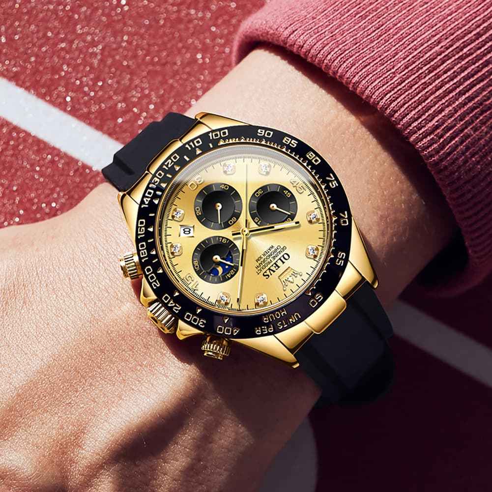 "The Speedster" Luxury Sport Chronograph | Silicone Strap & Racing Dial