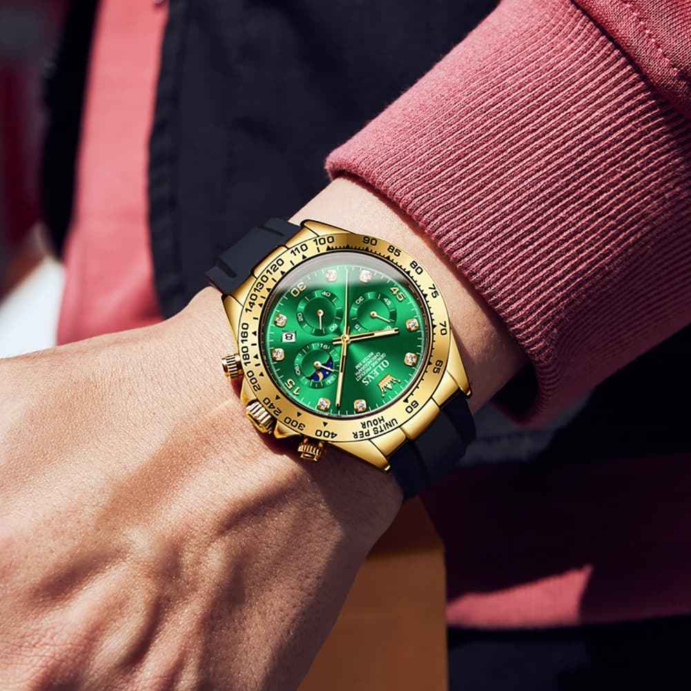 "The Speedster" Luxury Sport Chronograph | Silicone Strap & Racing Dial