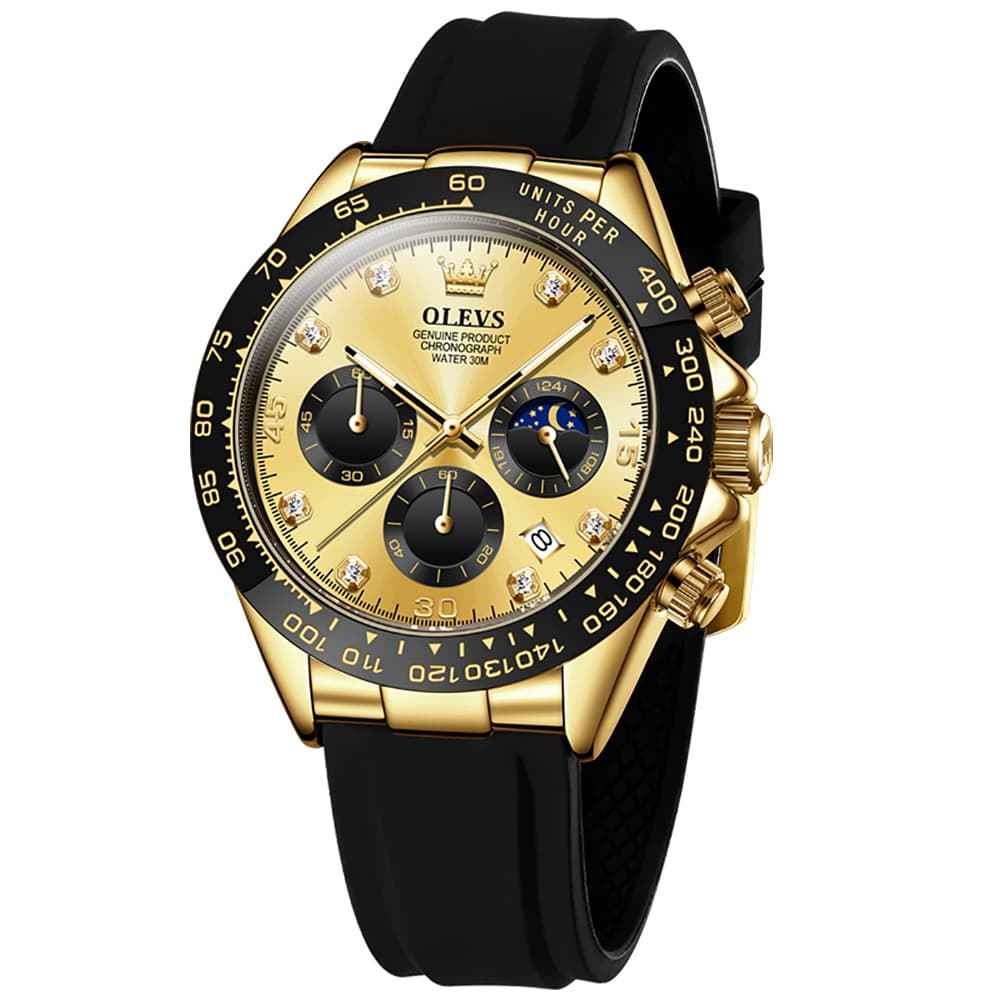"The Speedster" Luxury Sport Chronograph | Silicone Strap & Racing Dial