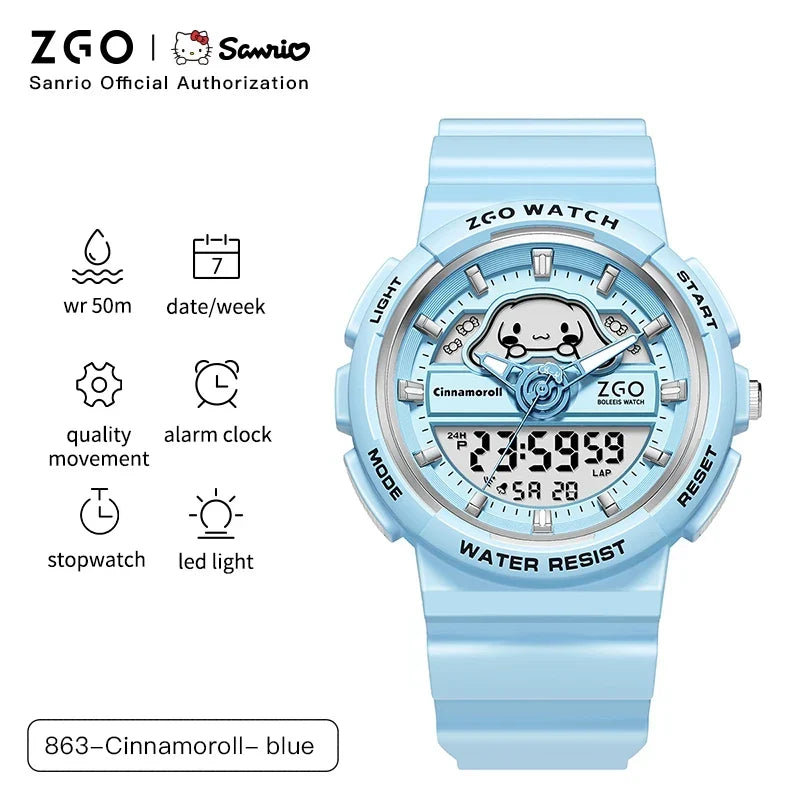 ZGO X Sanrio Cinnamoroll Electronic Watch for girls