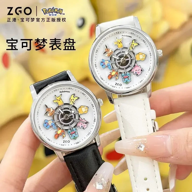ZGO Co-branded Anime Series Watch Men's Sports Waterproof Student Trend Pikachu Quartz Electronic Watch Gifts