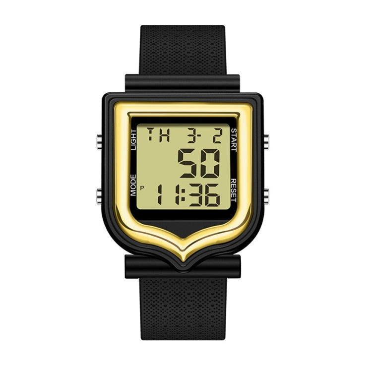 SANDA 388 Fashionable Square Outdoor Sports Leisure Watch Men's And Women's Multi-Functional Waterproof Luminous Electronic Watch