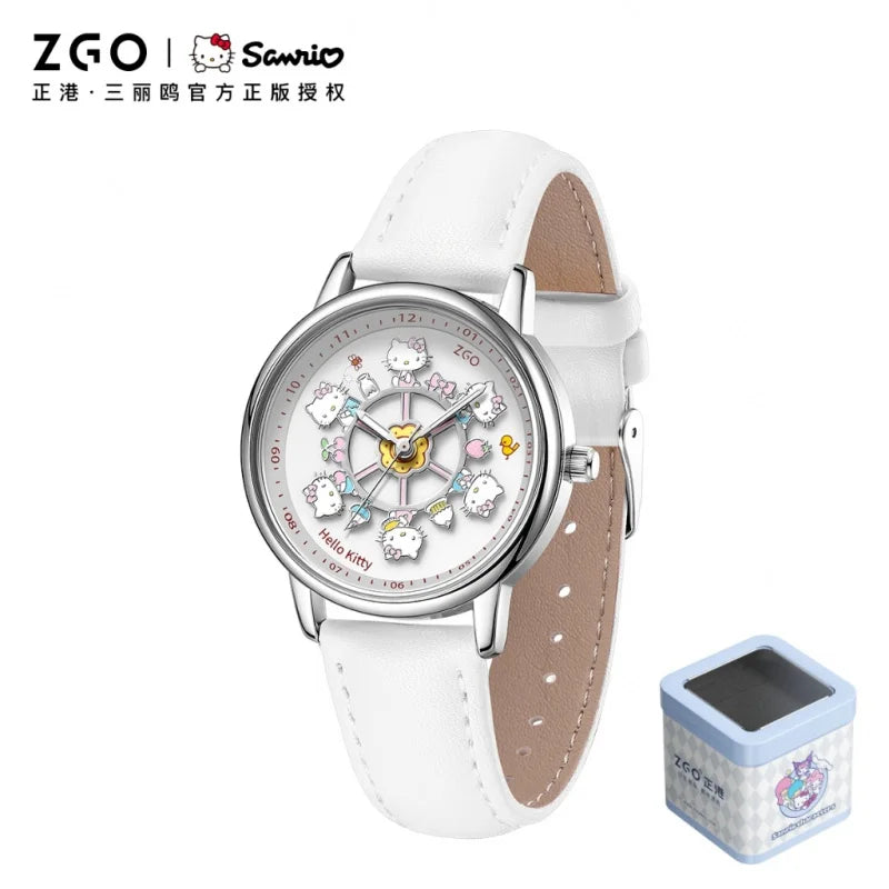 ZGO X Sanrio Watch Clock Fashion Quartz Watch Rotate The Dial