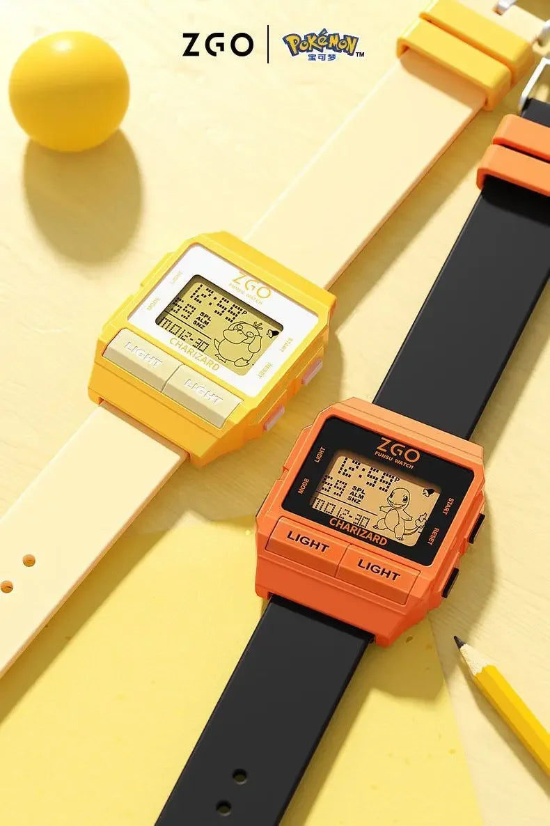 ZGO Co-branded Anime Series Watch Men's Sports Waterproof Student Trend Pikachu Quartz Electronic Watch Gifts