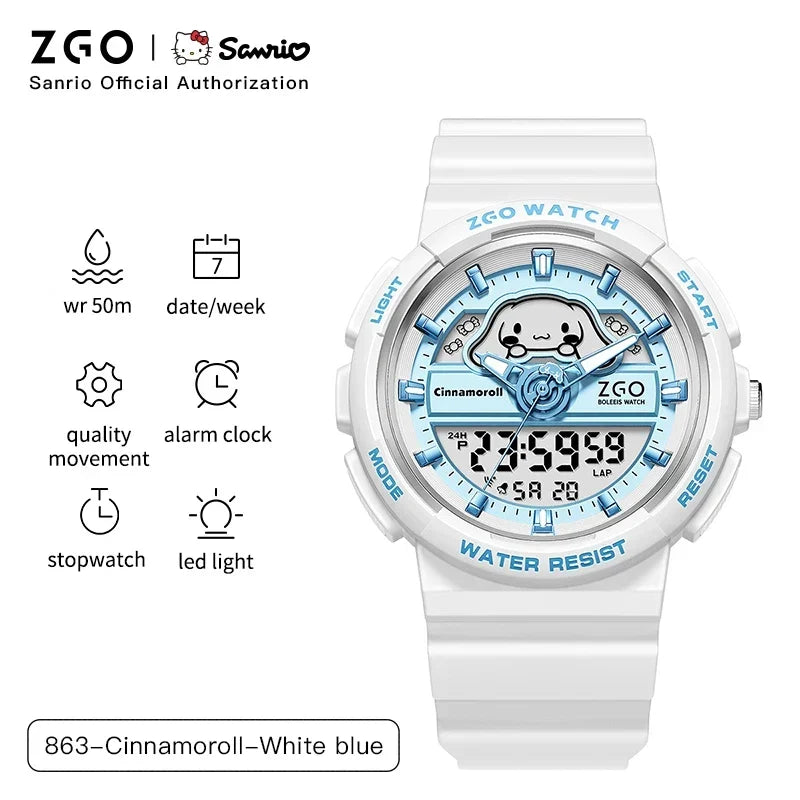 ZGO X Sanrio Cinnamoroll Electronic Watch for girls