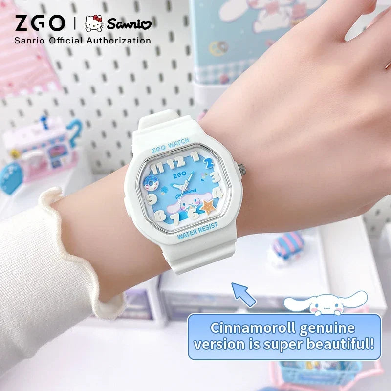 ZGO x Cinnamoroll watch for kids girl waterproof Sports Small square Watch gift 357