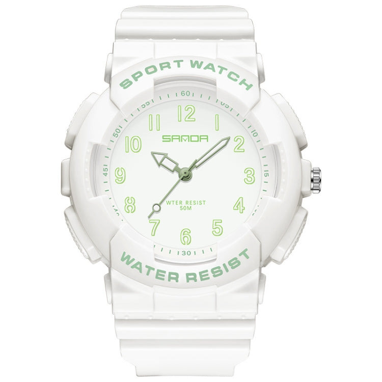 SANDA Small Fresh Digital All-match Waterproof Luminous Student Watch