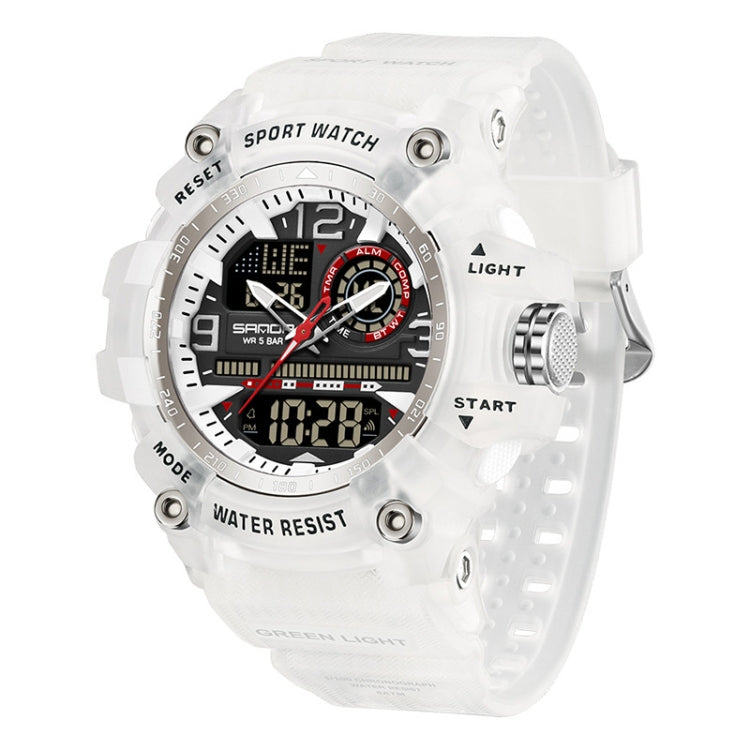 SANDA Large Dial Electronic Watch Multi-function Outdoor Sports Watch