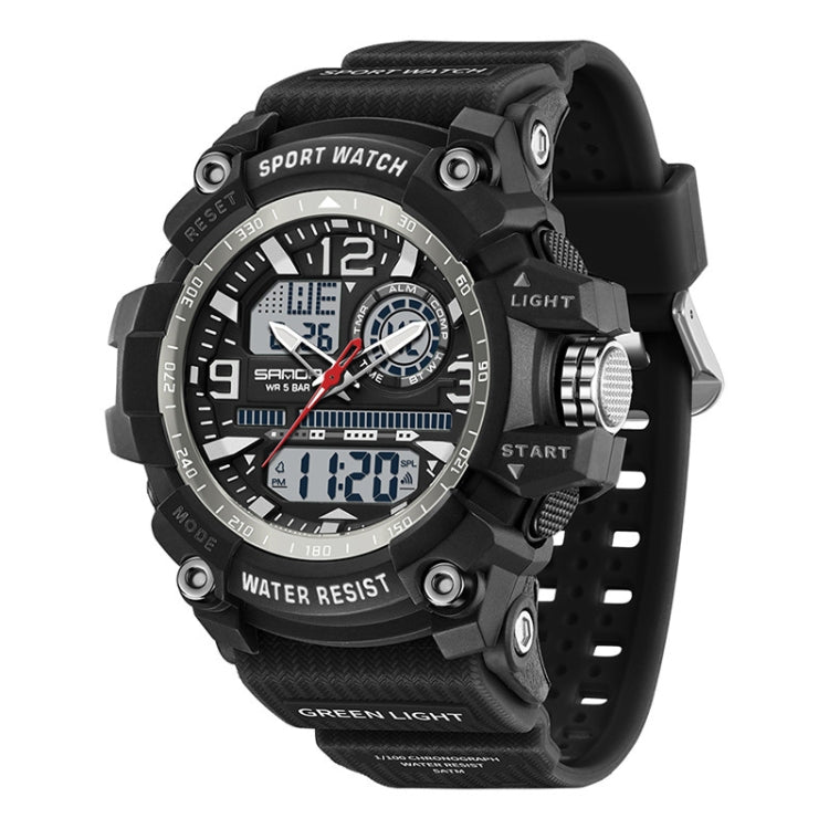 SANDA Large Dial Electronic Watch Multi-function Outdoor Sports Watch