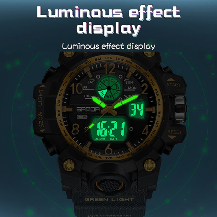 SANDA Couple Electronic Watch Women Personalised Luminous Wristwatch