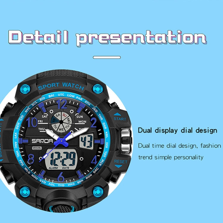 SANDA Couple Electronic Watch Women Personalised Luminous Wristwatch