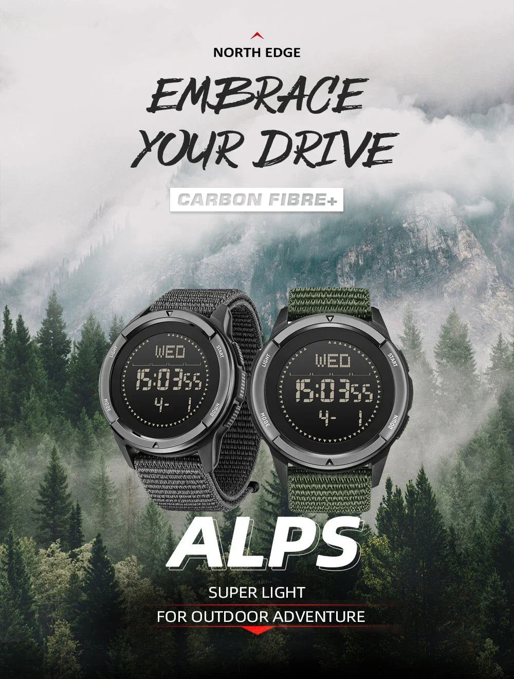 ALPS Outdoor Digital Watch – North Edge