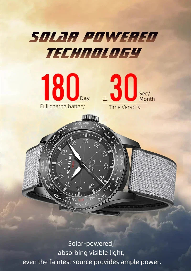 Mach Solar Powered Sports Watch – North Edge