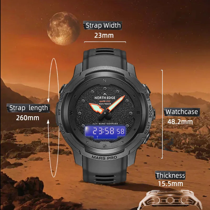Mars Pro Digital Sports Watch – North Edge