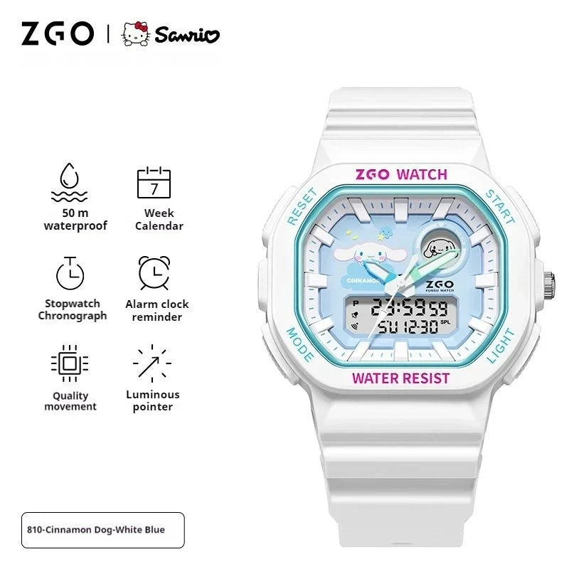 Sanrio Original ZGO Waterproof Drop Resistant Electronic Watch
