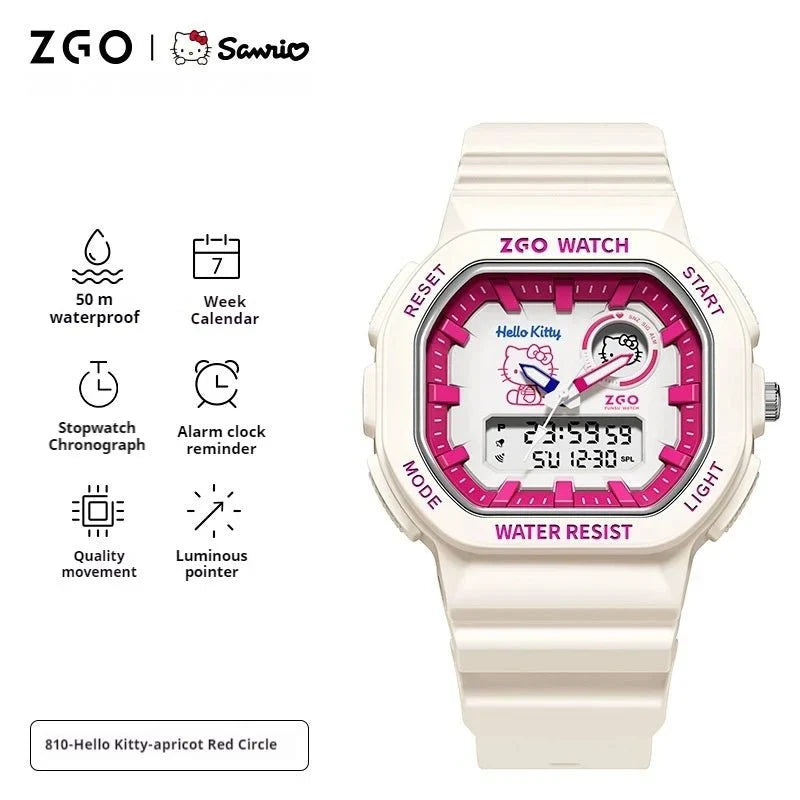 Sanrio Original ZGO Waterproof Drop Resistant Electronic Watch