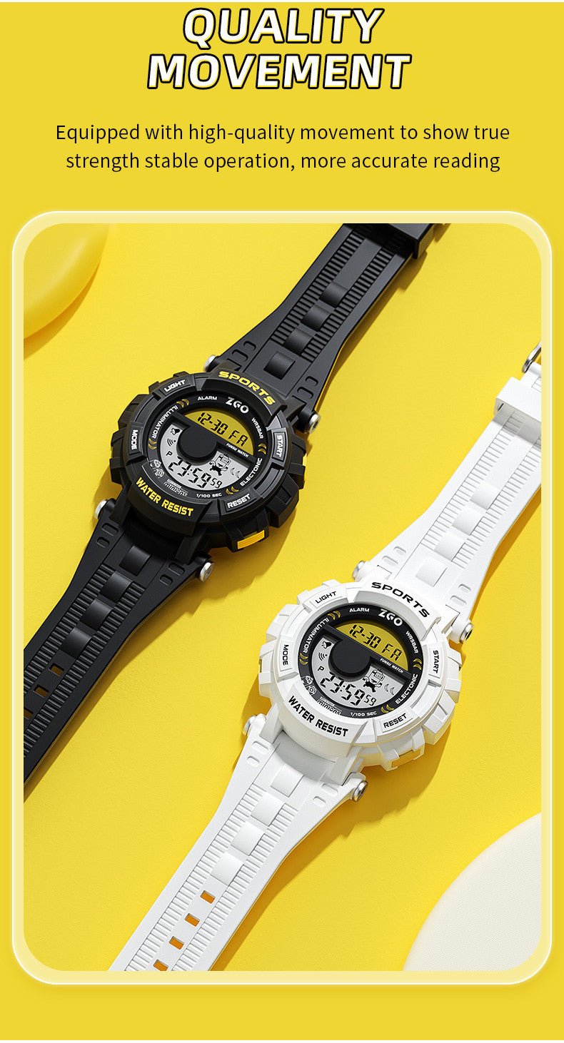 ZGO Co Branded Minions Sports Multi Functional Electronic Watch