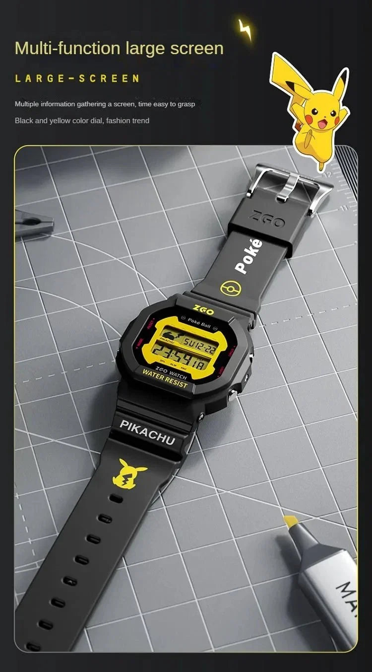 ZGO Pikachu Digital Watches